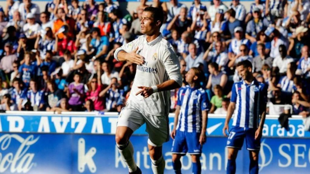 Cristiano Ronaldo frente al Alavés