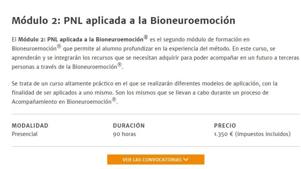 Este es el precio de uno de los cursos de Enric Corbera