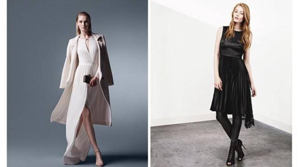 Dos modelos de la línea Halston Heritage.