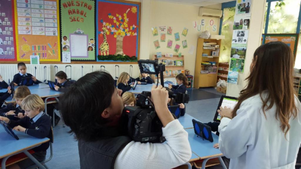 Los alumnos del centro, durante una sesión en el aula.