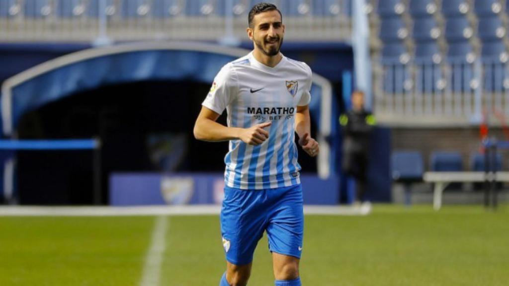 José Rodríguez, jugador del Málaga   Foto: malagacf.com