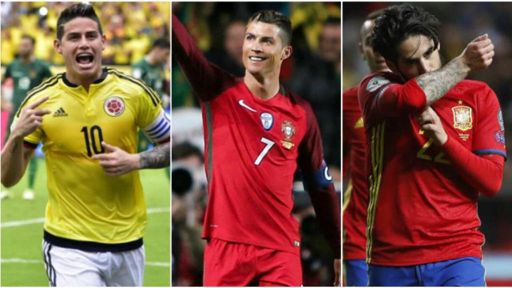 James, Cristiano e isco protagonistas de la jornada internacional