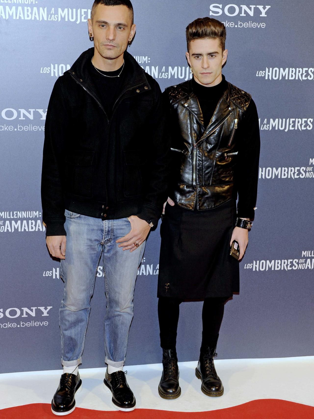 David Delfín y Pelayo Díaz durante un evento en 2011.