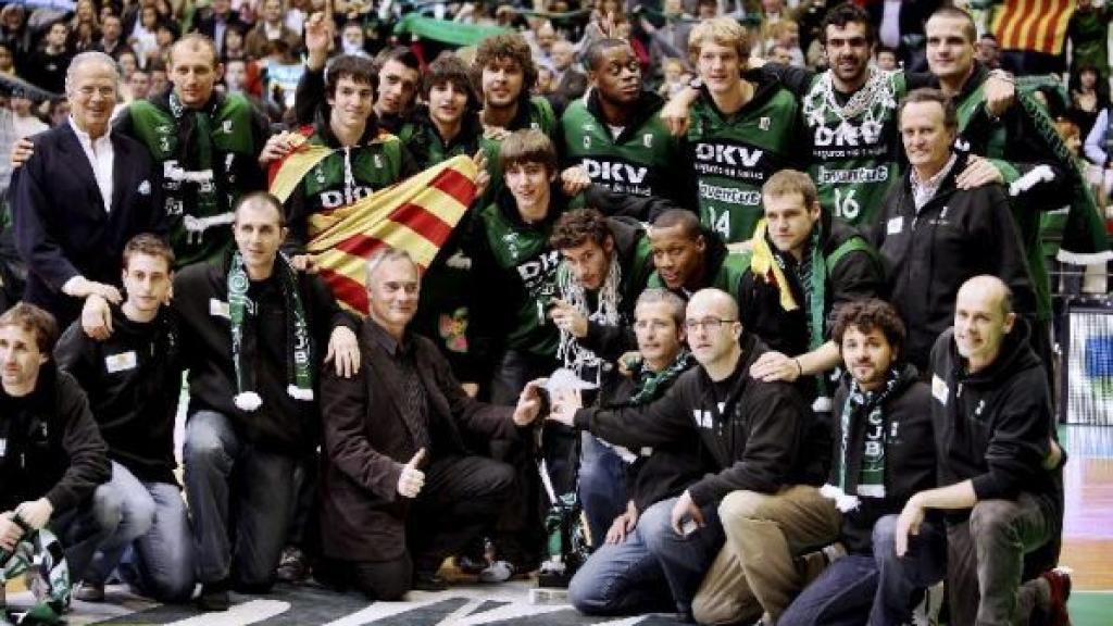 Plantilla del Joventut que ganó la Copa ULEB de 2008.