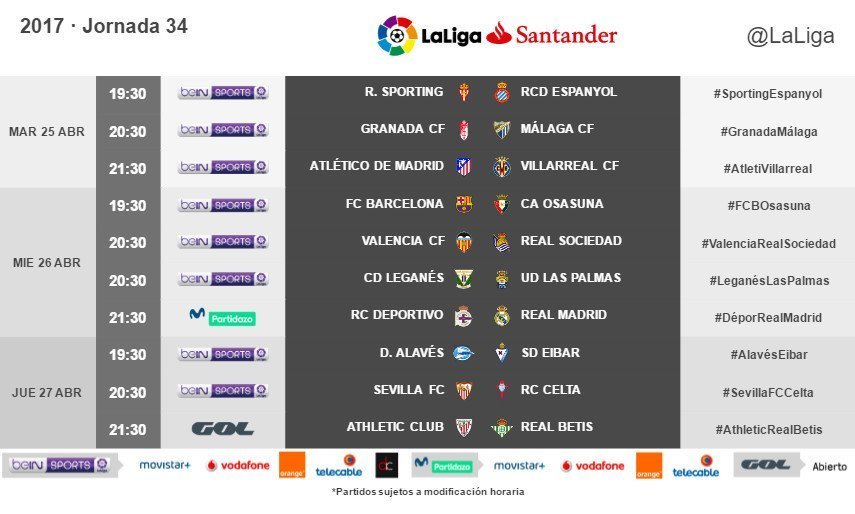 Confirmado el horario para el Deportivo - Real Madrid