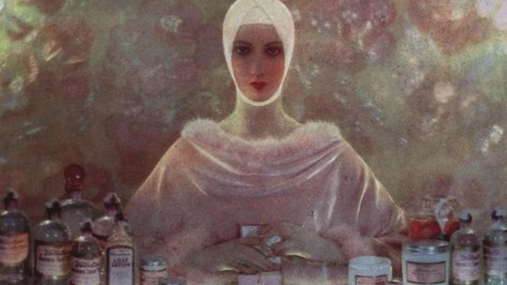 Campaña para Elisabeth Arden fotografiada por el Barón Adolph de Meyer.