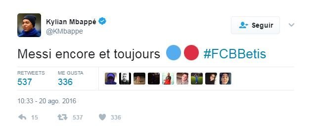 tuit Mbappé