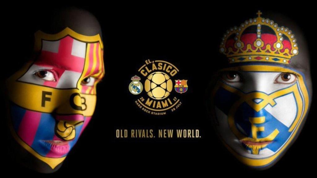 Cartel del Clásico del verano   Foto: Twitter (@paugasol)