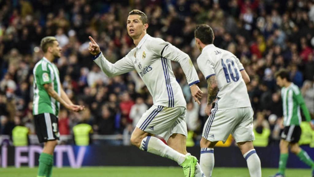 Cristiano en el Real Madrid-Betis. Foto: Lucía Contreras/El Bernabéu
