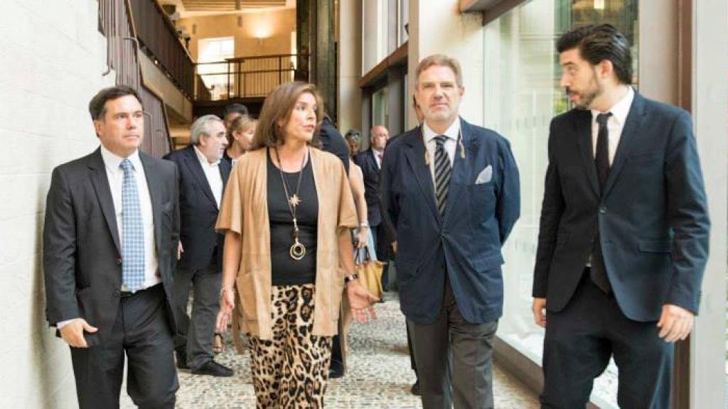 Leira con Ana Botella, en los días en los que se pergeñaba el proyecto de Madrid Olímpico.