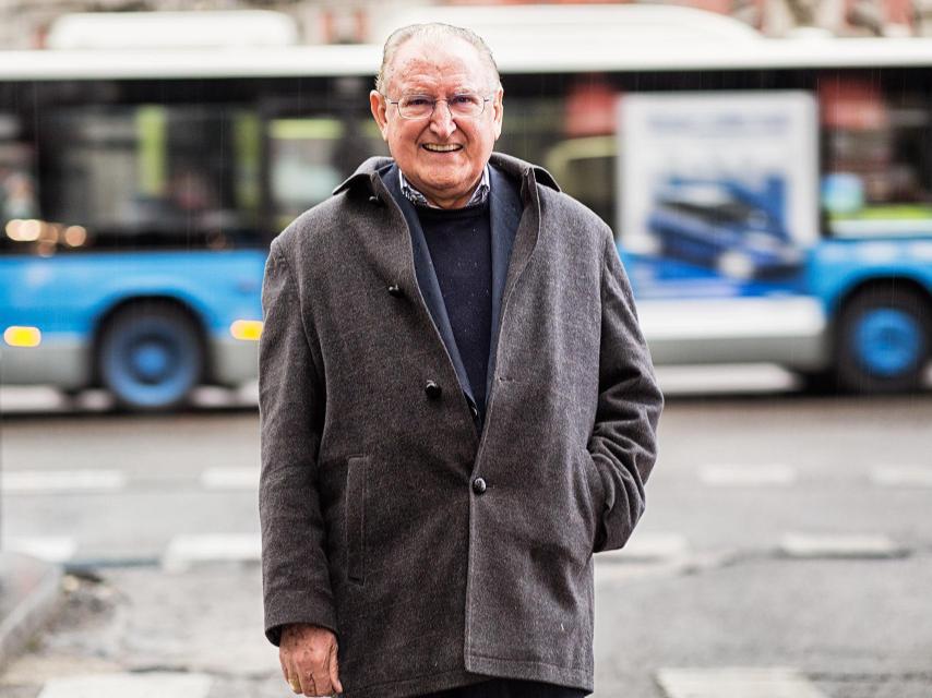 Castellanos posa en una calle céntrica de Madrid.