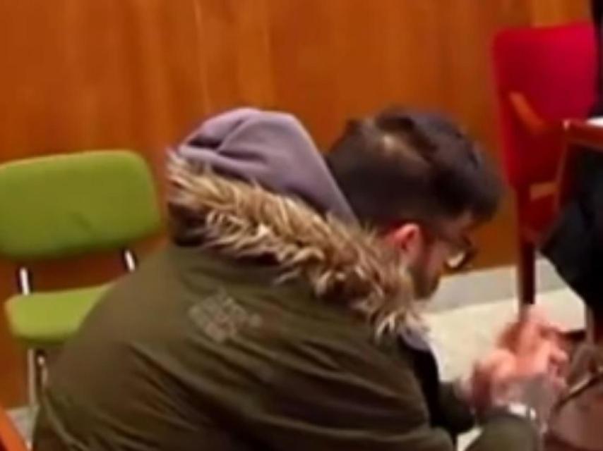 Rodrigo, durante el juicio por 'sinpa' en los juzgados de Pontevedra.