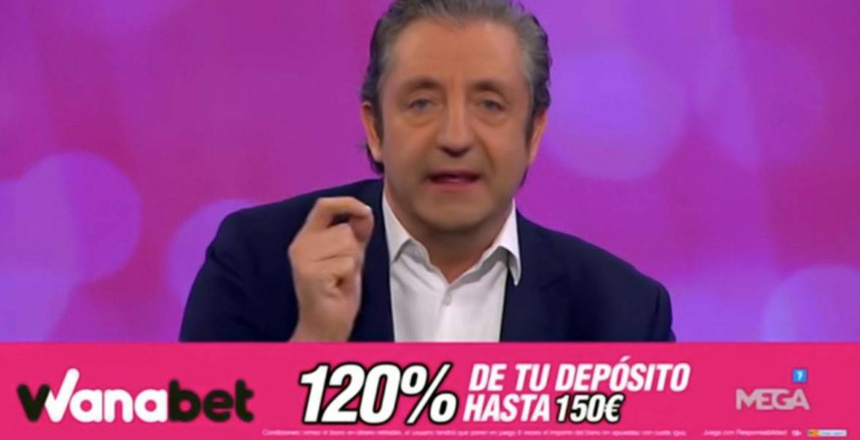 Un anuncio de apuestas en El Chiringuito de Jugones.