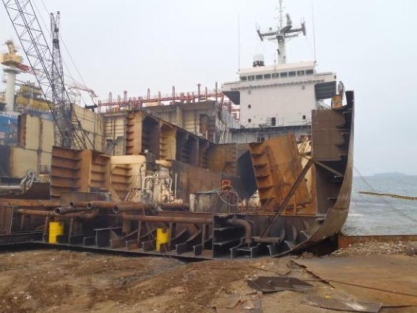 Desmontaje del Marqués de la Ensenada.