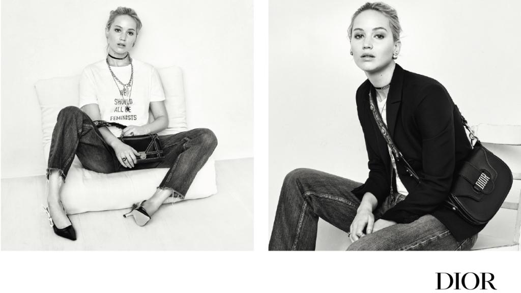 Jennifer Lawrence para Dior fotografiada por Brigitte Lacombe. | Foto: cortesía de la firma.
