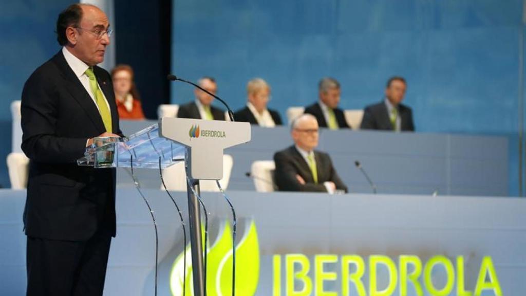 Ignacio Galán, presidente de Iberdrola, durante la junta de accionistas.