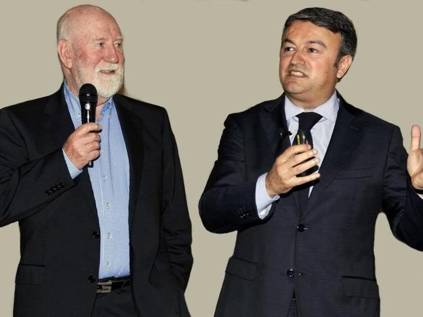 George Thomas (i) y José Chulvi (d).