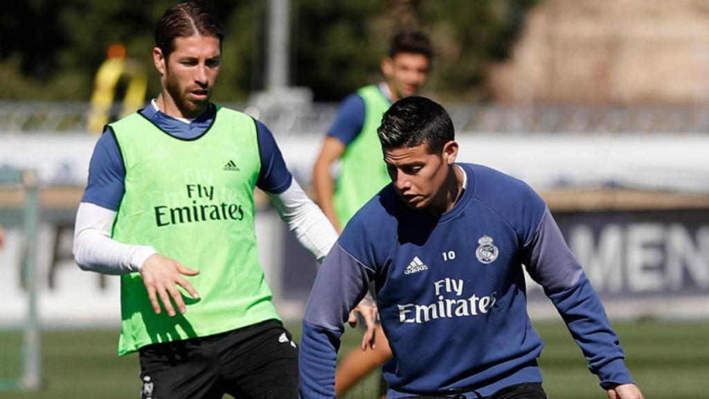 James y Sergio Ramos