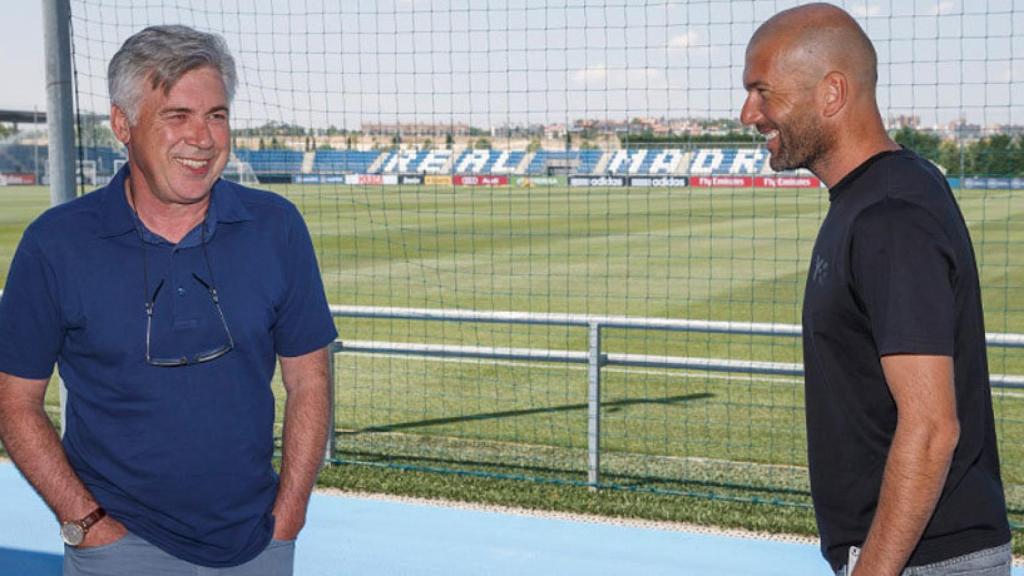 Zidane y Ancelotti