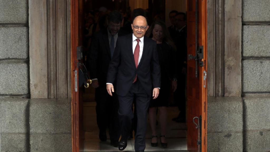 Cristóbal Montoro en el Congreso de los Diputados.