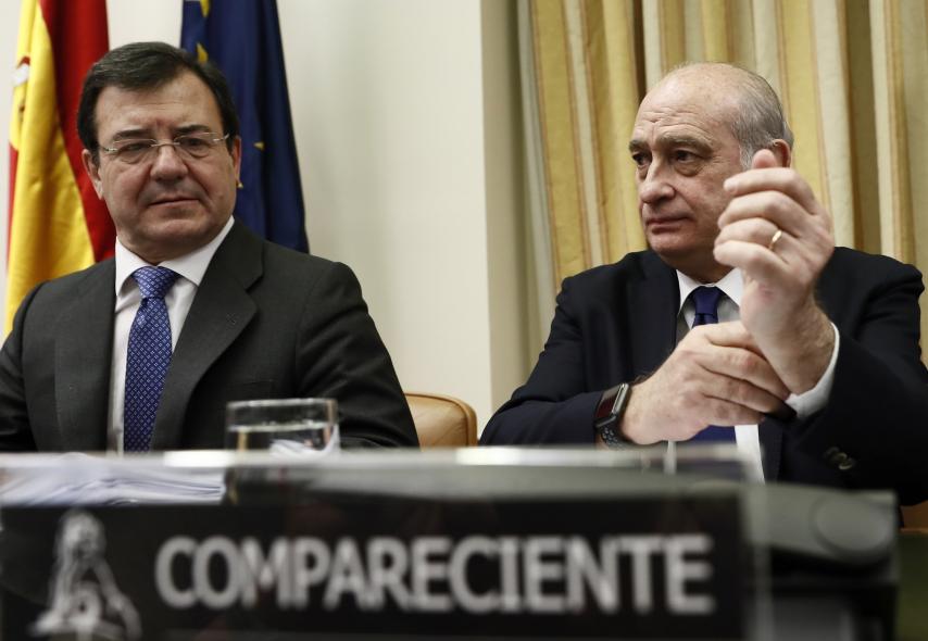 Fernández Díaz, en su comparecencia de hace unos días en la comisión sobre las escuchas de Interior.