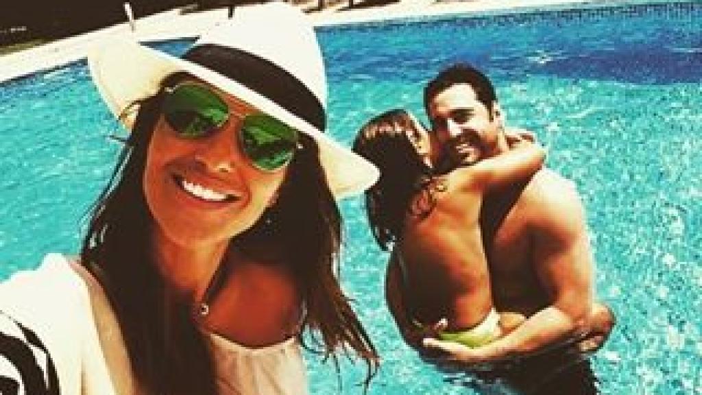 Paula Echevarría, David Bustamante y Daniella.