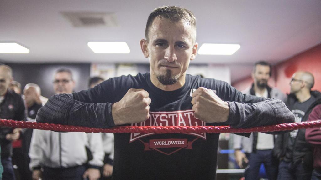 Petrov, durante su último entrenamiento en Madrid.