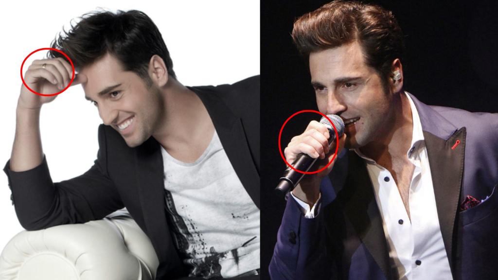 A la izquierda, Bustamante a finales de 2011, a la derecha, en un concierto de su gira a principios de 2012.