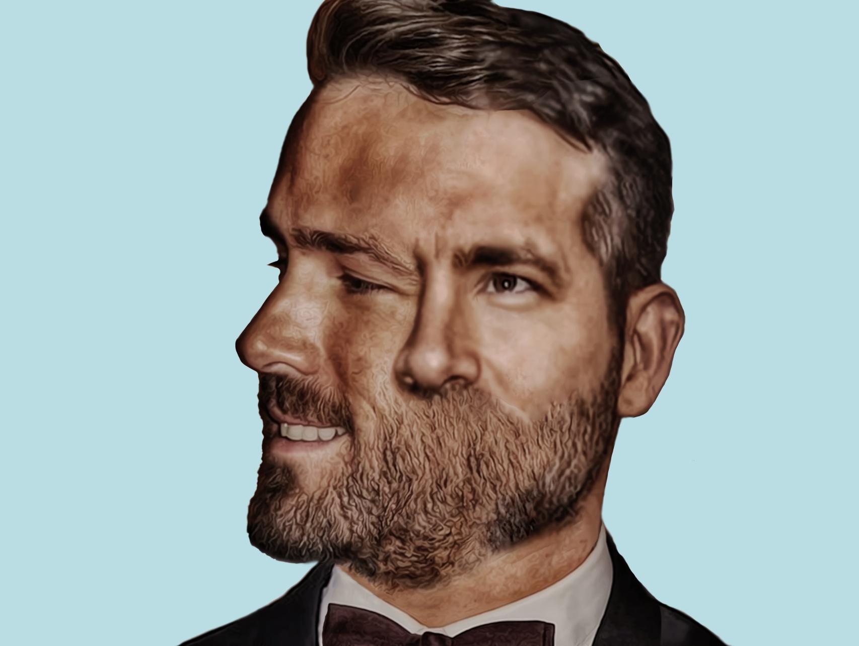 Ryan Reynolds en ilustración de Javier Muñoz.