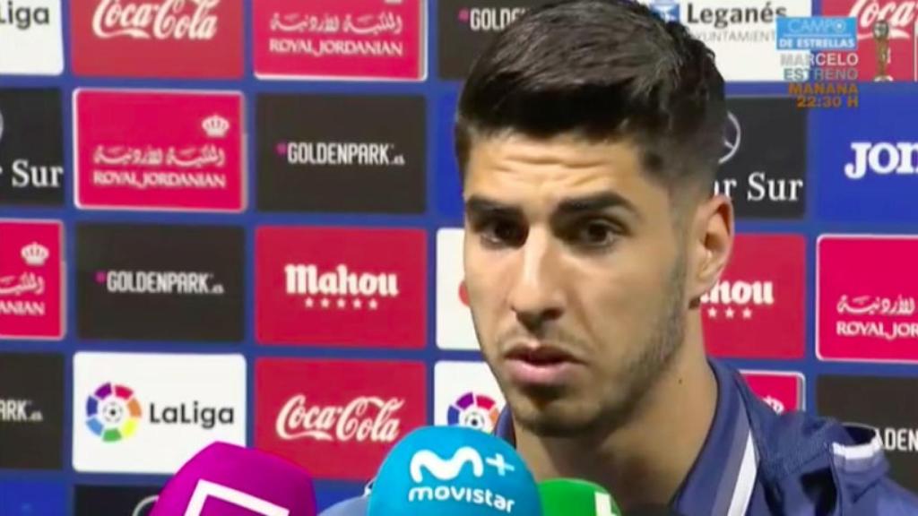 Asensio habla en zona mixta