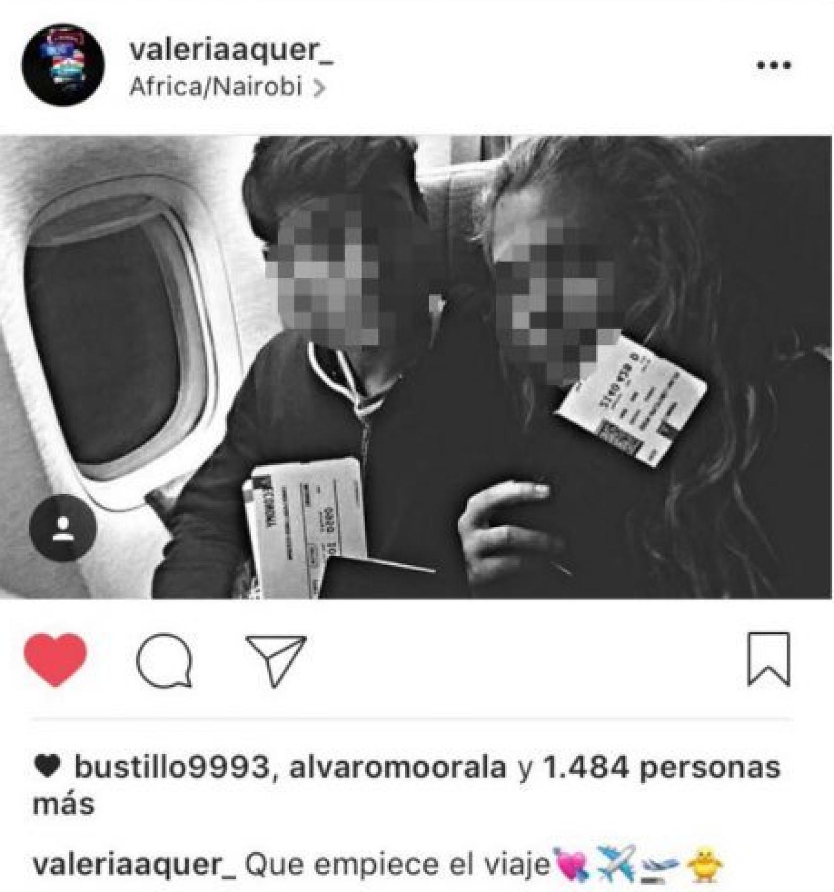 Valeria viajó junto a su novio hasta Nairobi a pasar las últimas navidades.