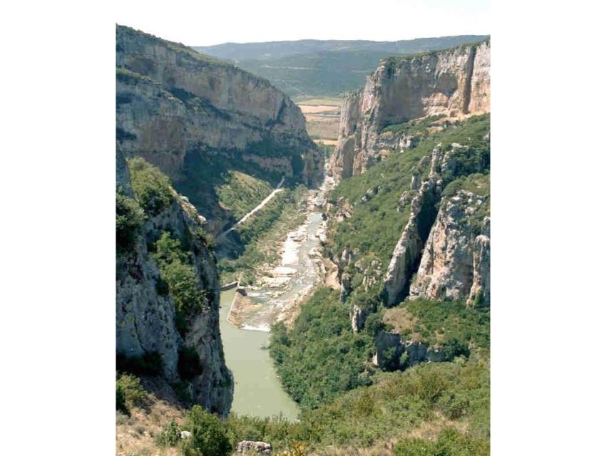 La Foz de Lumbier es un lugar de difícil acceso.
