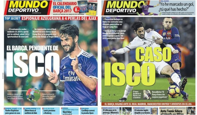 Isco rompe los sueños imposibles de la prensa catalana