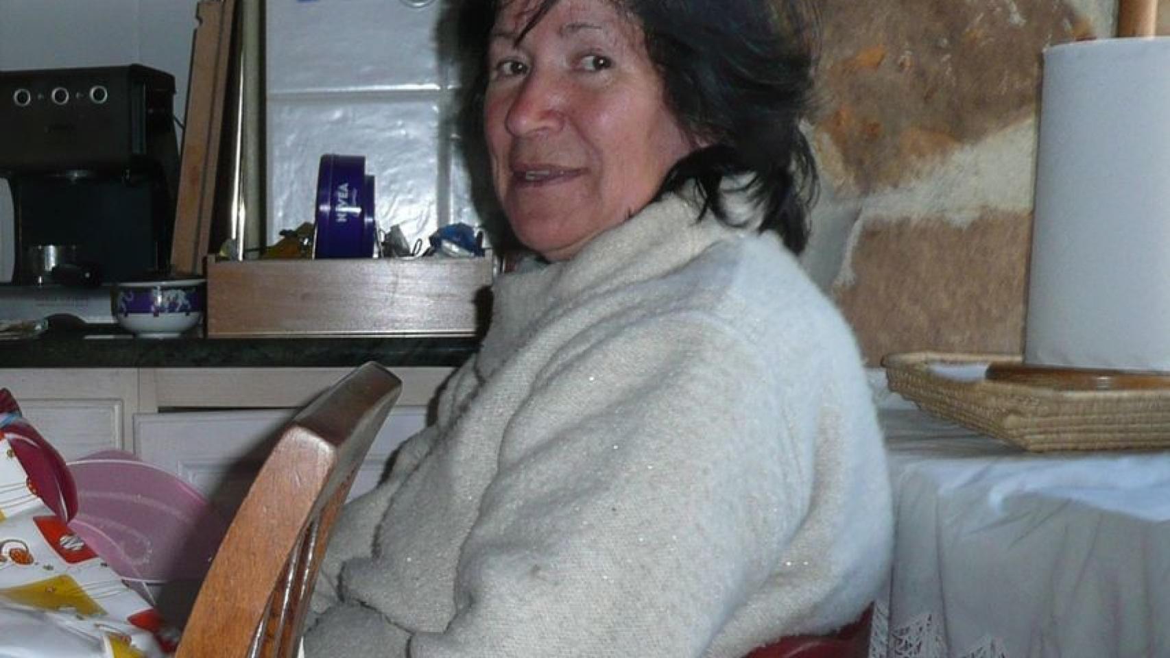 Mauricia Ibáñez, en su vivienda de la localidad burgalesa de Palacios de la Sierra.