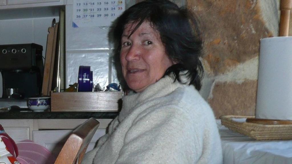 Mauricia Ibáñez, en su vivienda de la localidad burgalesa de Palacios de la Sierra.