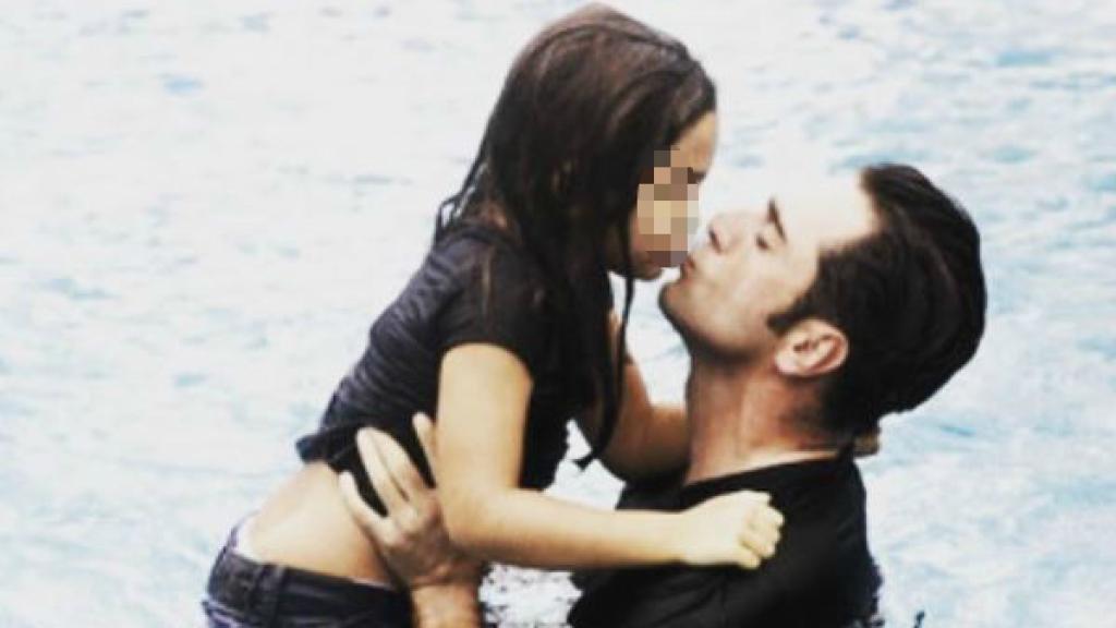 Bustamante junto a su hija Daniella.