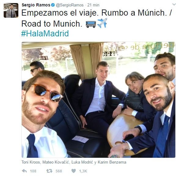 Sergio Ramos capitanea la expedición a Múnich