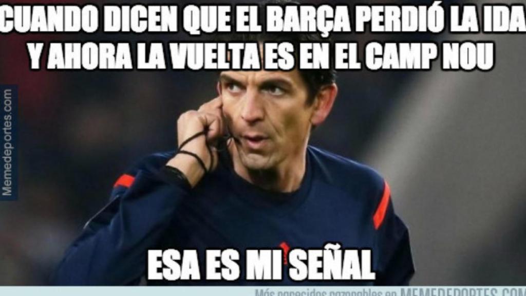 Los memes de la Juventus - Barcelona. Foto. Twitter (@memedeportes)