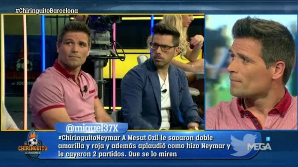 Quique de Lucas, en El Chiringuito   Foto: Twitter (@elchiringuitotv)