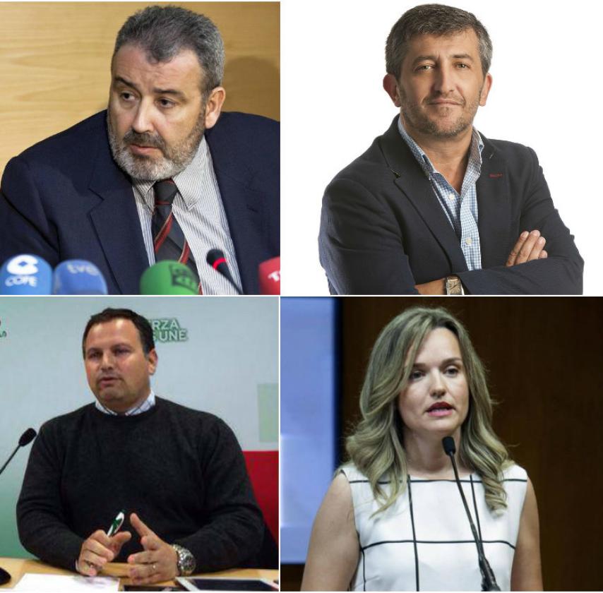 Máximo Díaz Cano, César Calderón, Ismael Perea y Pilar Alegría.