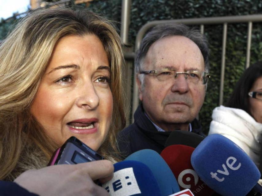 Virginia López Negrete junto a Miguel Bernad.