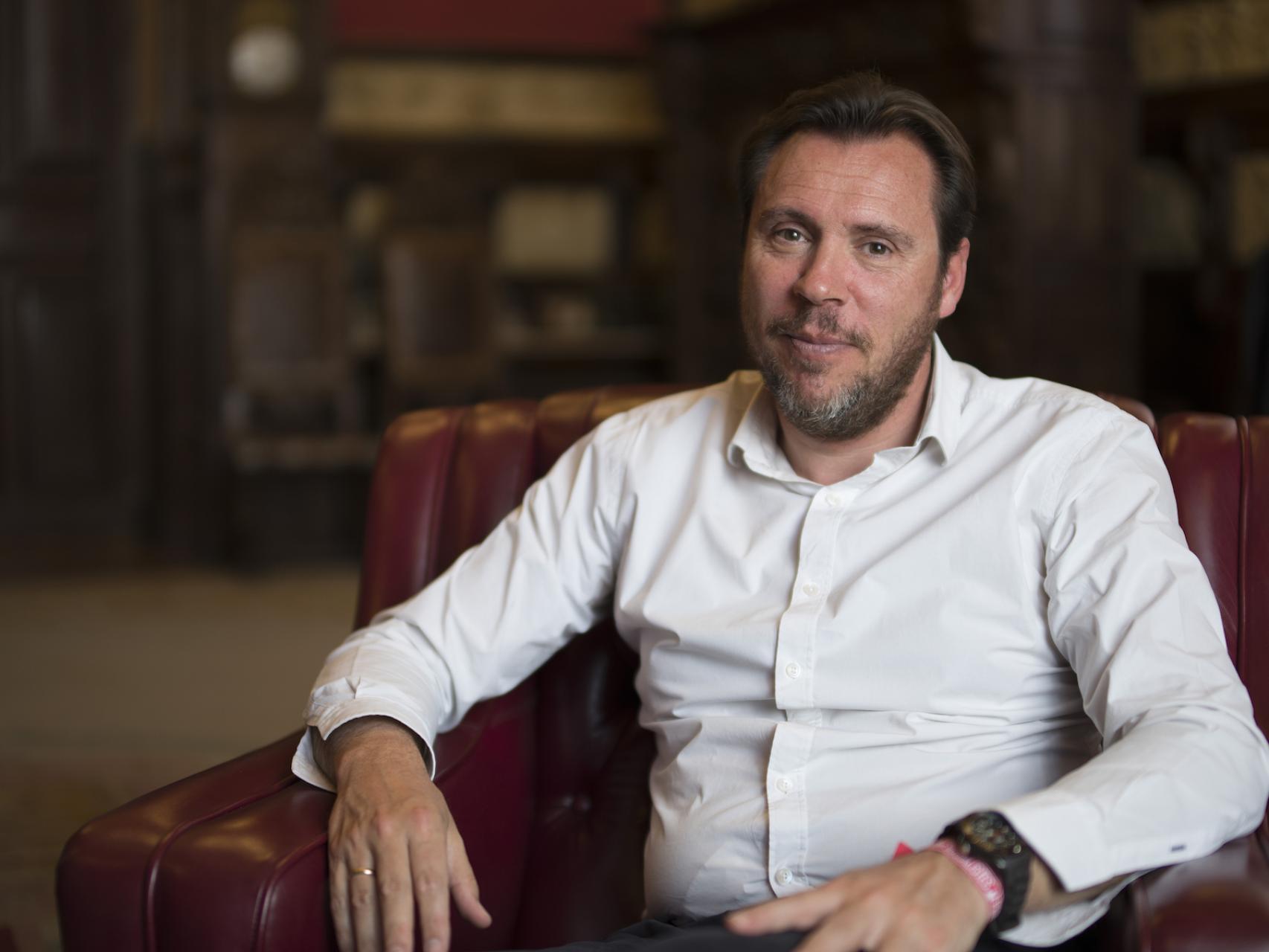 Óscar Puente, alcalde de Valladolid (PSOE) y partidario de Pedro Sánchez.
