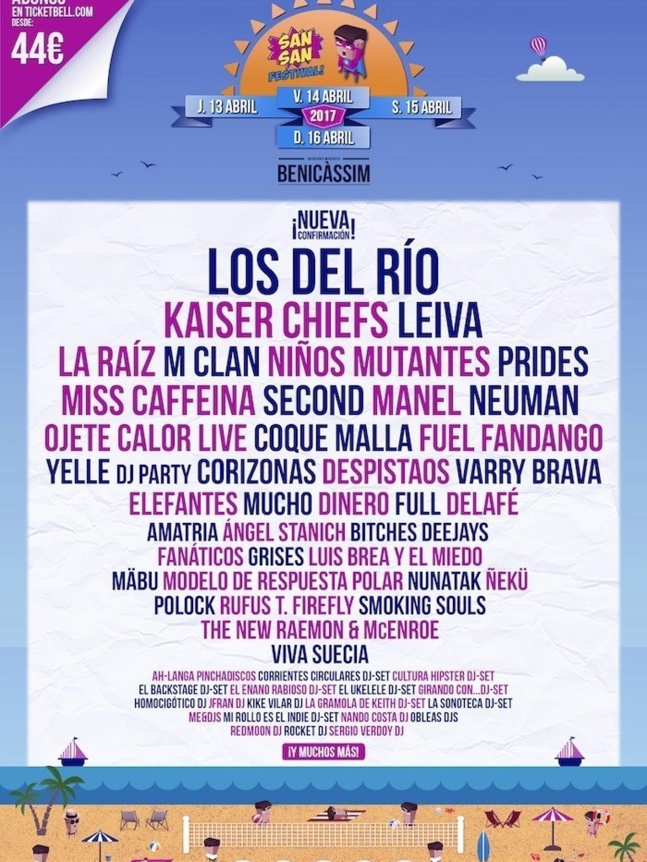 Cartel del SanSan Festival 2017.