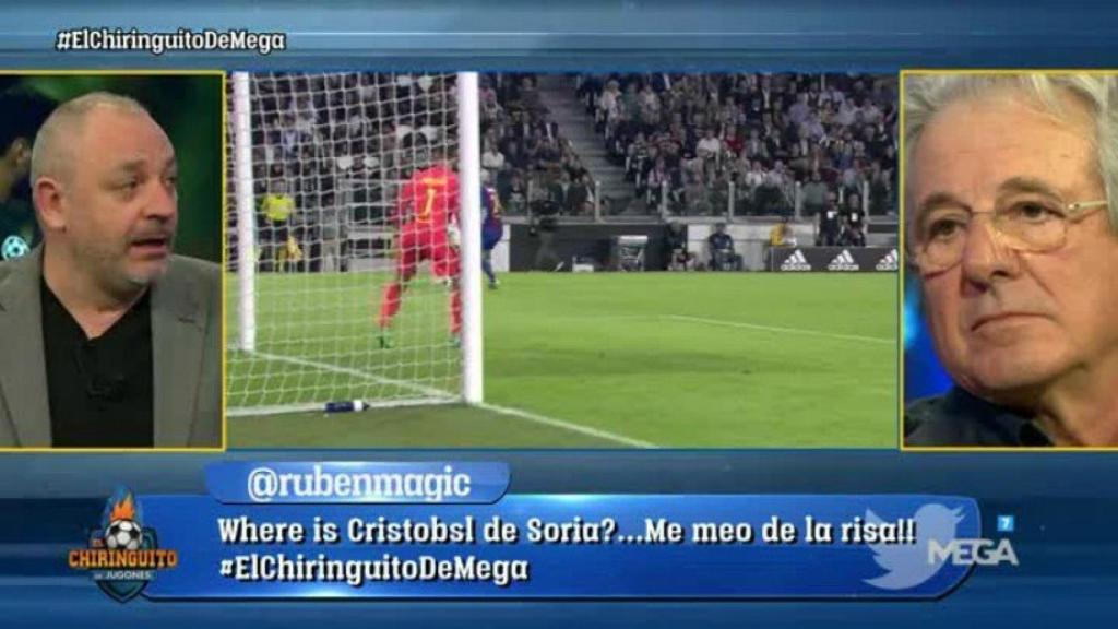 Hermel y D'Alessandro en El Chiringuito   Foto: Twitter (@elchiringuitotv)