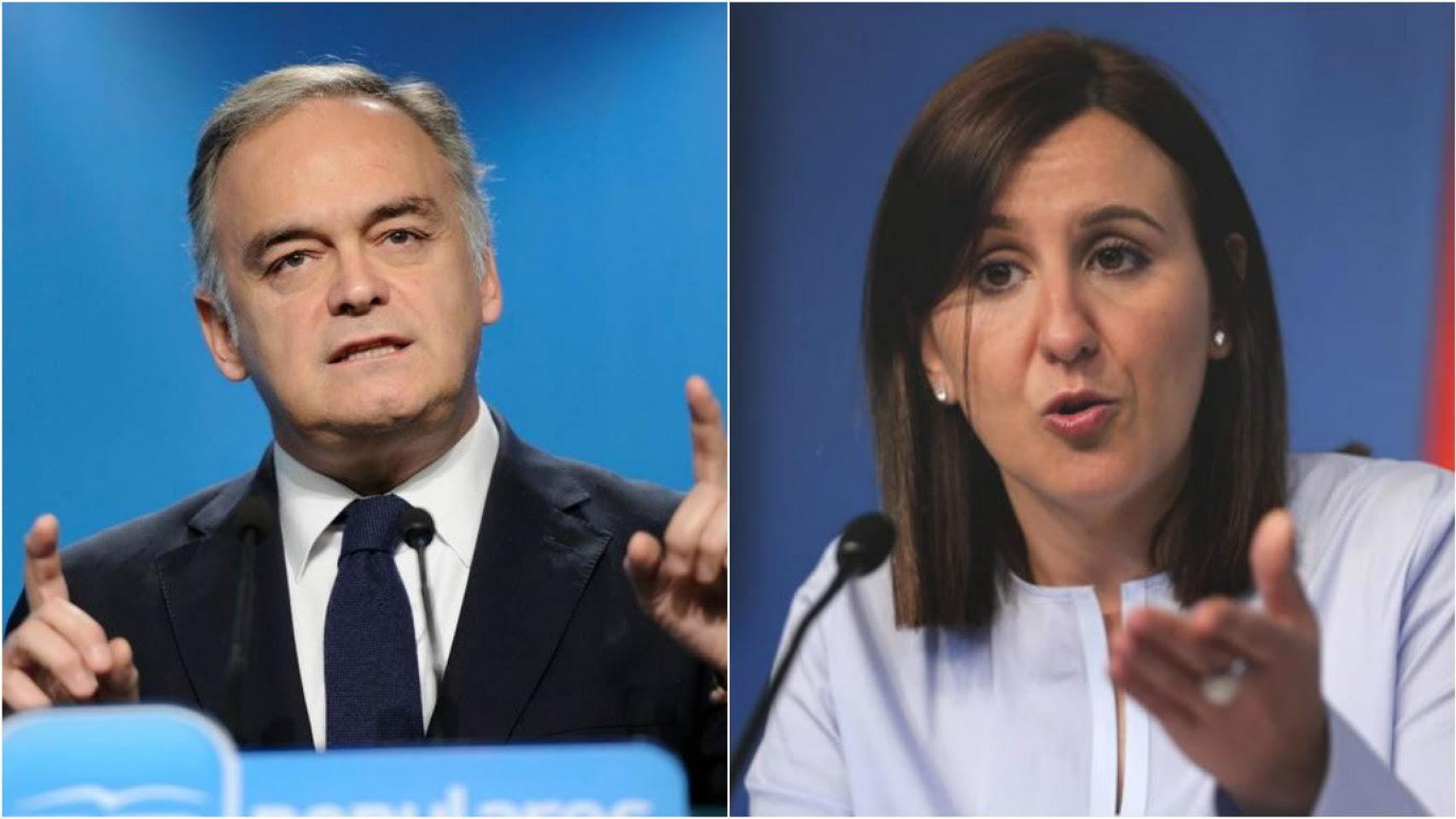 El europarlamentario Esteban González Pons y la diputada María José Catalá.