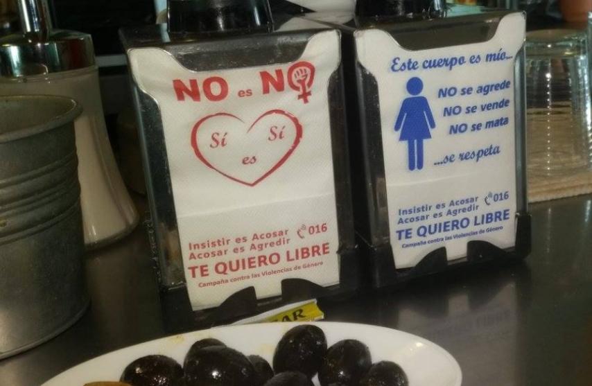 Los mensajes que pueden encontrarse en la servilletas