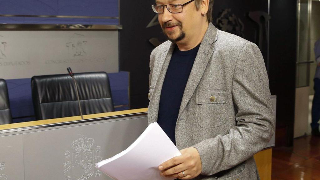 Xavi Domènech, en el Congreso de los Diputados.