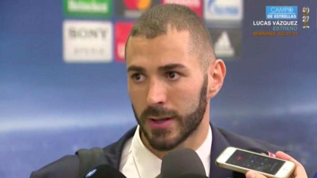 Benzema, en zona mixta