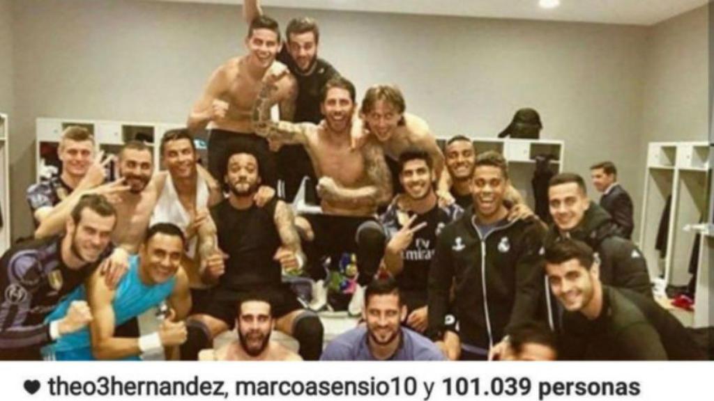 Theo da 'me gusta' a Morata