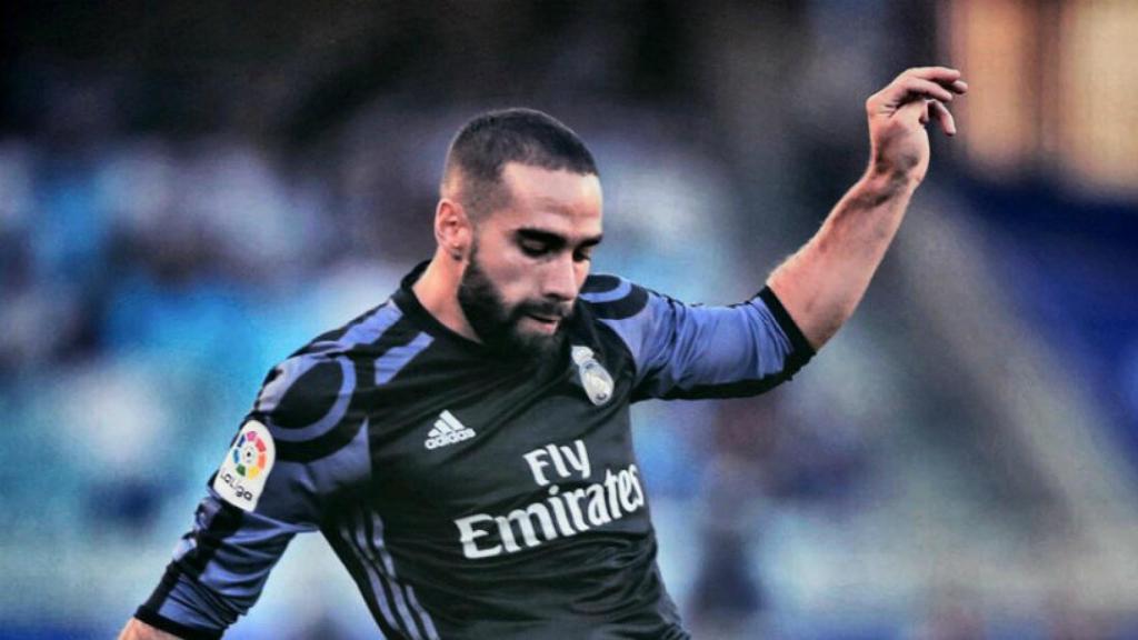 Carvajal en un partido con el Madrid. Foto (@danicarvajal92)